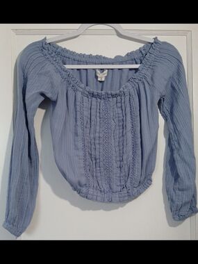 Aeropostale XS Long Sleeve Cropped Top